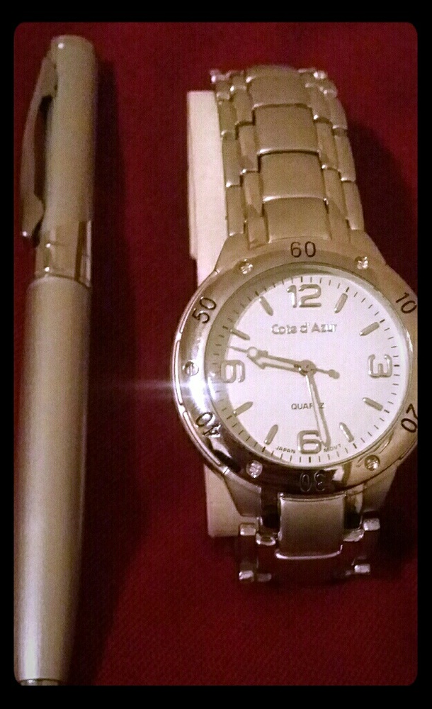 Cote 'd Azur mens watch, with pen✒